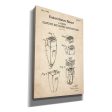 Dry Shaver Blueprint Patent Parchment,  Canvas Wall Art Online