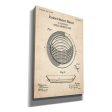 Gold Pan Blueprint Patent Parchment,  Canvas Wall Art For Sale