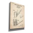 Smoking Pipe Blueprint Patent Parchment,  Canvas Wall Art Sale