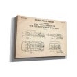 Racing Car, Model Slot Type Blueprint Patent Parchment,  Canvas Wall Art Online