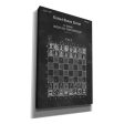 Chess Blueprint Patent Chalkboard,  Canvas Wall Art Supply