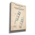 Portable Phone Unit Blueprint Patent Parchment,  Canvas Wall Art Fashion