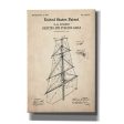 Sail Blueprint Patent Parchment,  Canvas Wall Art Online