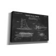 Fishing Boat Blueprint Patent Chalkboard,  Canvas Wall Art For Cheap