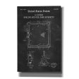 Bowling and Pool Game Apparatus Blueprint Patent Chalkboard,  Canvas Wall Art Supply