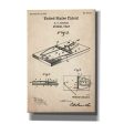 Trap Blueprint Patent Parchment,  Canvas Wall Art For Discount