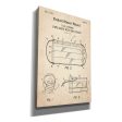 Medical Face Mask Blueprint Patent Parchment,  Canvas Wall Art Sale