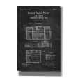 Fishing Tackle Box Blueprint Patent Chalkboard,  Canvas Wall Art Fashion