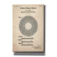 Master Sound Record Blueprint Patent Parchment,  Canvas Wall Art Online