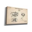 Siren Blueprint Patent Parchment,  Canvas Wall Art Sale