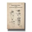 Dry Shaver Blueprint Patent Parchment,  Canvas Wall Art Online