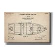 Unsinkable Boat Blueprint Patent Parchment,  Canvas Wall Art For Cheap