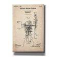 Windmill Blueprint Patent Parchment,  Canvas Wall Art Online now