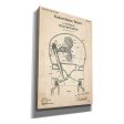 Valve Mechanism Blueprint Patent Parchment,  Canvas Wall Art Online