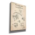 Starter for Motor Cars Blueprint Patent Parchment,  Canvas Wall Art Hot on Sale