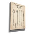 Drumsticks, 1929 Blueprint Patent Parchment,  Canvas Wall Art Fashion