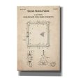 Bowling and Pool Game Apparatus Blueprint Patent Parchment,  Canvas Wall Art Cheap