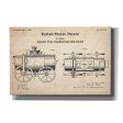 transporting beer Blueprint Patent Parchment,  Canvas Wall Art on Sale