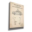 Motor Vehicle Body Construction Blueprint Patent Parchment,  Canvas Wall Art Online now