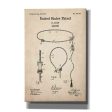 Lasso Blueprint Patent Parchment,  Canvas Wall Art Online