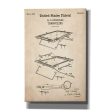 Trampoline Blueprint Patent Parchment,  Canvas Wall Art Sale