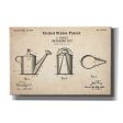 Watering Can Blueprint Patent Parchment,  Canvas Wall Art on Sale