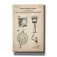 Ship s Telegraph and Record System Blueprint Patent Parchment,  Canvas Wall Art For Sale