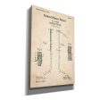 Hockey Stick Blueprint Patent Parchment,  Canvas Wall Art on Sale