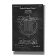 Tambourine Blueprint Patent Chalkboard,  Canvas Wall Art Online Hot Sale