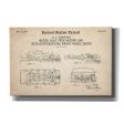 Racing Car, Model Slot Type Blueprint Patent Parchment,  Canvas Wall Art Online