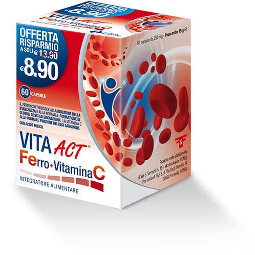 Vita Act Ferro + Vitamina C 60 Capsule Online now