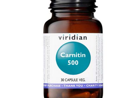 Viridian Carnitin 500 30 Capsule Supply