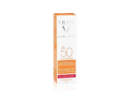 Vichy Capital Soleil Crema Viso Anti Eta  3 In 1 Spf50+ For Discount